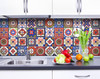 6" x 6" Mediterra Terra Cotta Mosaic Peel and Stick Removable Tiles