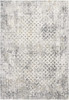8 x 11 Gray and Ivory Distressed Area Rug