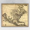 16" x 20" Map of North America c1685 Vintage  Poster Wall Art