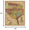 20" x 24" Texas and Surroundings c1837 Vintage Map Poster Wall Art