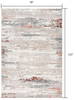 7 x 10 Gray and Ivory Distressed Diamonds Area Rug