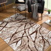 7 x 10 Brown Intricate Branches Area Rug