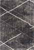 4 x 6 Gray Modern Distressed Lines Area Rug
