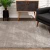 7 x 9 Gray Modern Solid Shag Area Rug