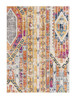 2 x 15 Gold and Ivory Distressed Tribal Runner Rug