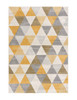 2 x 8 Yellow Triangular Lattice Runner Rug