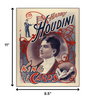 8.5" x 11" Houdini King of Cards Vintage Magic Poster Wall Art