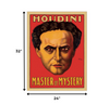 24" x 32" Houdini Master of Mystery Vintage Magic Poster Wall Art