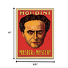 8.5" x 11" Houdini Master of Mystery Vintage Magic Poster Wall Art