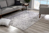 5 x 8 Cream and Gray Faded Filigree Area Rug