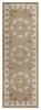 2 x 7 Tan Retro Modern Medallion Runner Rug