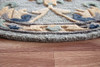 2 x 4 Blue and Beige Floral Hearth Rug