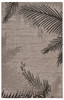 5 x 7 Beige Palm Leaves Indoor Outdoor Area Rug