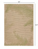 8 x 9 Green Palms Indoor Outdoor Area Rug