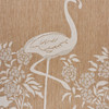 8 x 10 Tan Flamingo Indoor Outdoor Area Rug