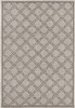 3 x 10 Gray Geometric Lattice Runner Rug