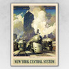 11" x 14" New York Railroad Vintage Travel Poster Wall Art