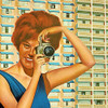 20" x 28" Hotel Sahara c1960s Las Vegas Vintage Travel Poster Wall Art