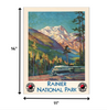11" x 14" Rainier National Park c1920s Vintage Travel Poster Wall Art