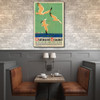 24" x 36" Birds Over Lake Michigan c1929 Vintage Travel Poster Wall Art