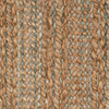 5 x 8 Teal and Natural Braided Jute Area Rug