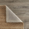 8 x 10 Natural Toned Chevron Pattern Area Rug