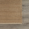 9 x 12 Natural Toned Chevron Pattern Area Rug