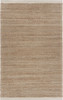 5 x 8 Tan and White Detailed Woven Area Rug