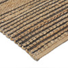 8 x 10 Tan and Black Eclectic Striped Area Rug