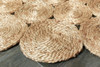 4 Round Natural Tan Orbital Area Rug