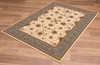 3 x 20 Cream and Blue Traditional Runner Rug