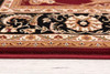 4 x 6 Red and Black Ornamental Area Rug