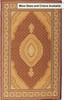 3 x 8 Red and Beige Medallion Runner Rug