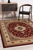 4 x 6 Red Floral Medallion Area Rug