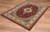 4 x 6 Red Floral Medallion Area Rug