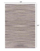 9 x 12 Brown and Gray Striped Area Rug