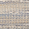 5 x 8 Blue and Cream Braided Jute Area Rug