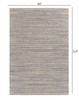 8 x 10 Blue and Cream Braided Jute Area Rug