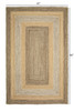 4 x 6 Tan and Beige Bordered Area Rug