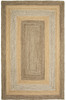 8 x 10 Tan and Beige Bordered Area Rug