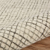 9 x 12 Tan and Ivory Grid Area Rug