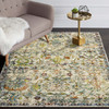 4 x 6 Beige Abstract Garden Area Rug