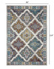 8 x 10 Blue Traditional Floral Motifs Area Rug