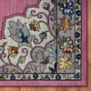 8 x 10 Pink Traditional Medallion Area Rug