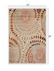 5 x 7 Cream and Brown Swirls Area Rug