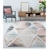 5 x 7 Ivory Watercolored Prism Area Rug