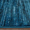 5 x 7 Blue Abstract Ocean Area Rug