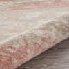 8 x 10 Blush and Beige Abstract Strokes Area Rug