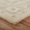 5 x 8 Green and Cream Medallion Area Rug