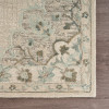 8 x 10 Ivory Distressed Floral Area Rug